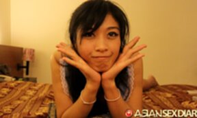 Meen strips on bed and gets fucked and creampied