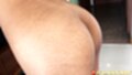 Eye leaning forward showing her ass