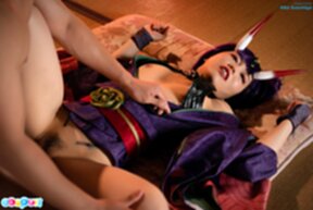 Aika Suzumiya has her panties pulled down and gets fucked from behind