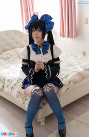 Cutie Mari Hirose lowering panties and shows nice ass and shaved pussy