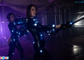 Asami Kondo and Haruka Suzuno with Saki Kawanami together on stage