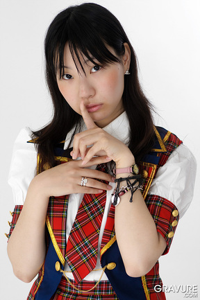 Teen Japanese girl Momoko Miura strips uniform and poses nude