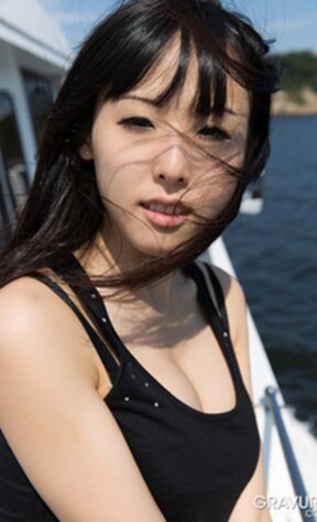 Sightseer Natsuki Yokoyama strips outdoors and poses nude