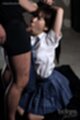 On her knees in uniformface fucked wrists tied