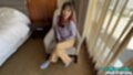 Sitting on chair cross legged