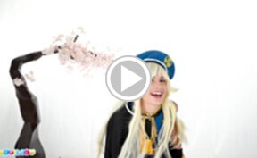 Cop Kristen Scott lowers shorts and masturbates with vibrator