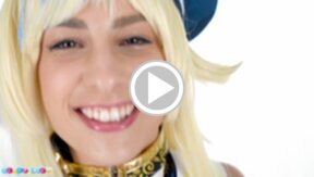 Cop Kristen Scott lowers shorts and masturbates with vibrator